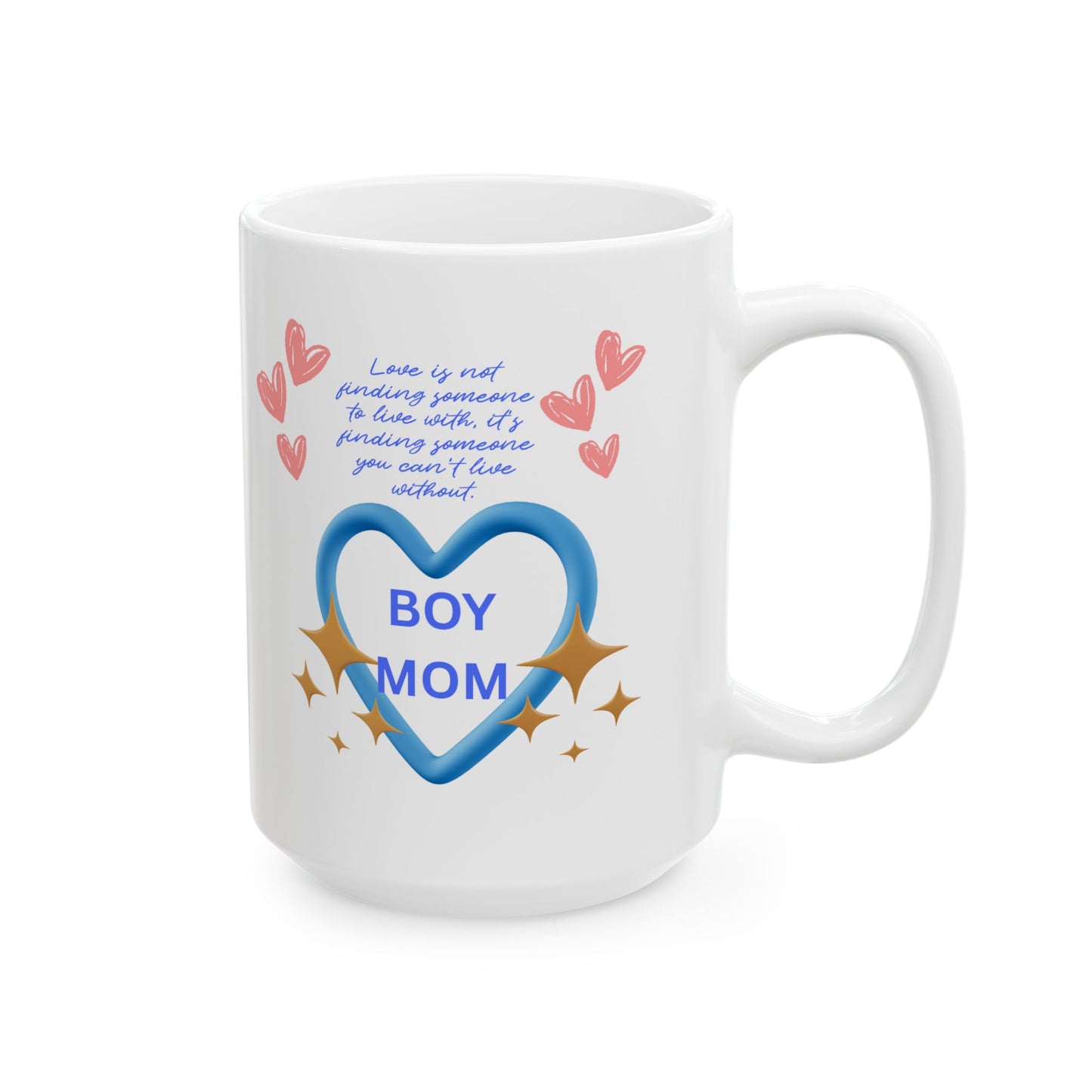 Whimsical Hearts Ceramic Mug - Perfect Gift for Coffee Lovers, Valentine's Day, Birthday, Home Decor, Cute Kitchen Essentials - The Businezz Angel