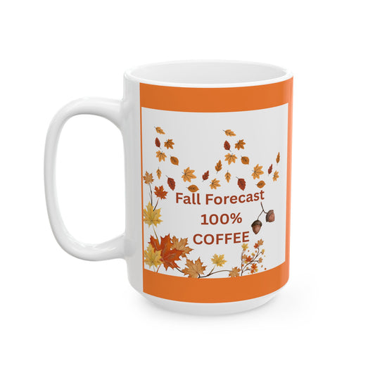 Autumn Leaves Ceramic Mug | Fall Coffee Cup, Seasonal Drinkware, Thanksgiving Gift, Cozy Home Decor, Harvest Mug - The Businezz Angel