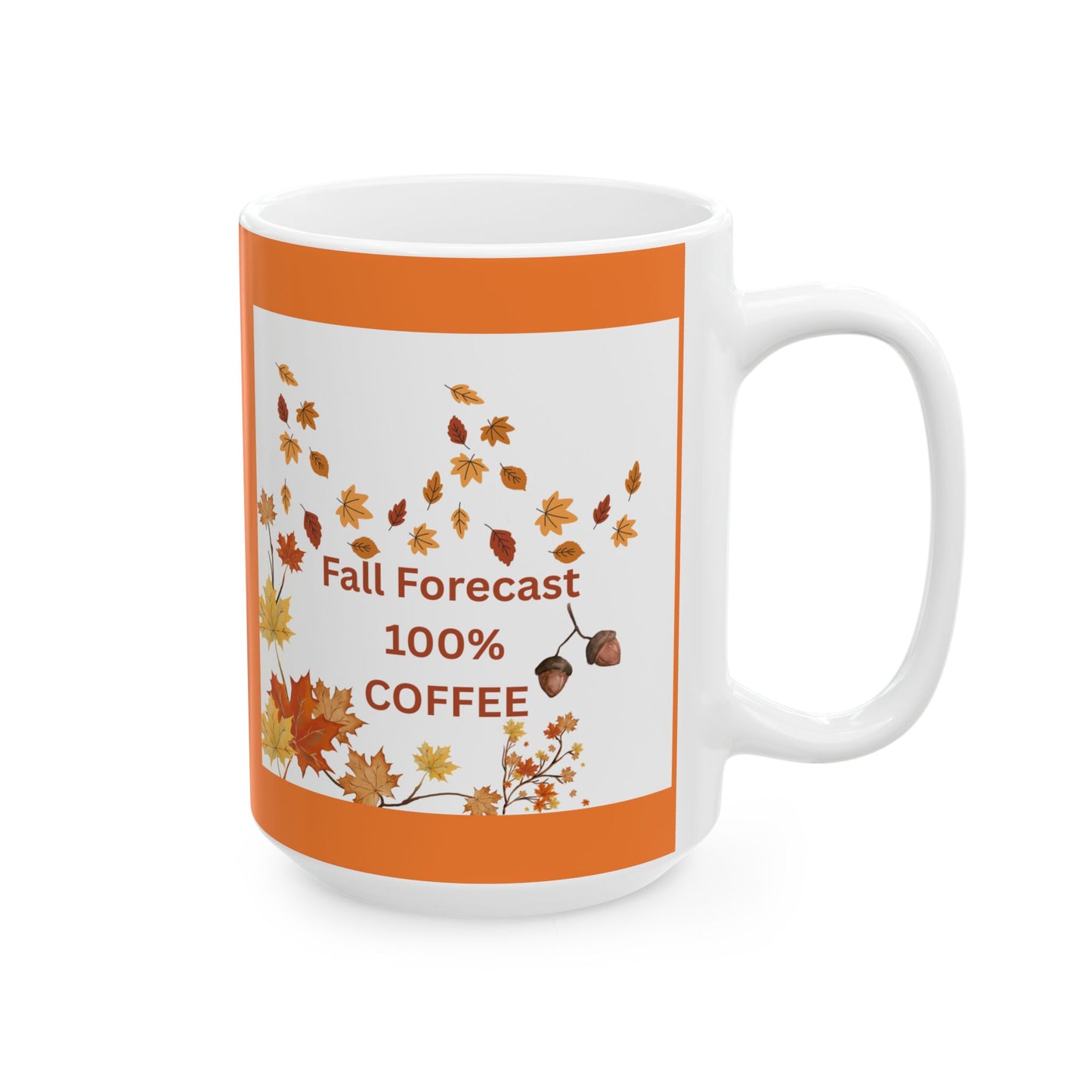 Autumn Leaves Ceramic Mug | Fall Coffee Cup, Seasonal Drinkware, Thanksgiving Gift, Cozy Home Decor, Harvest Mug - The Businezz Angel