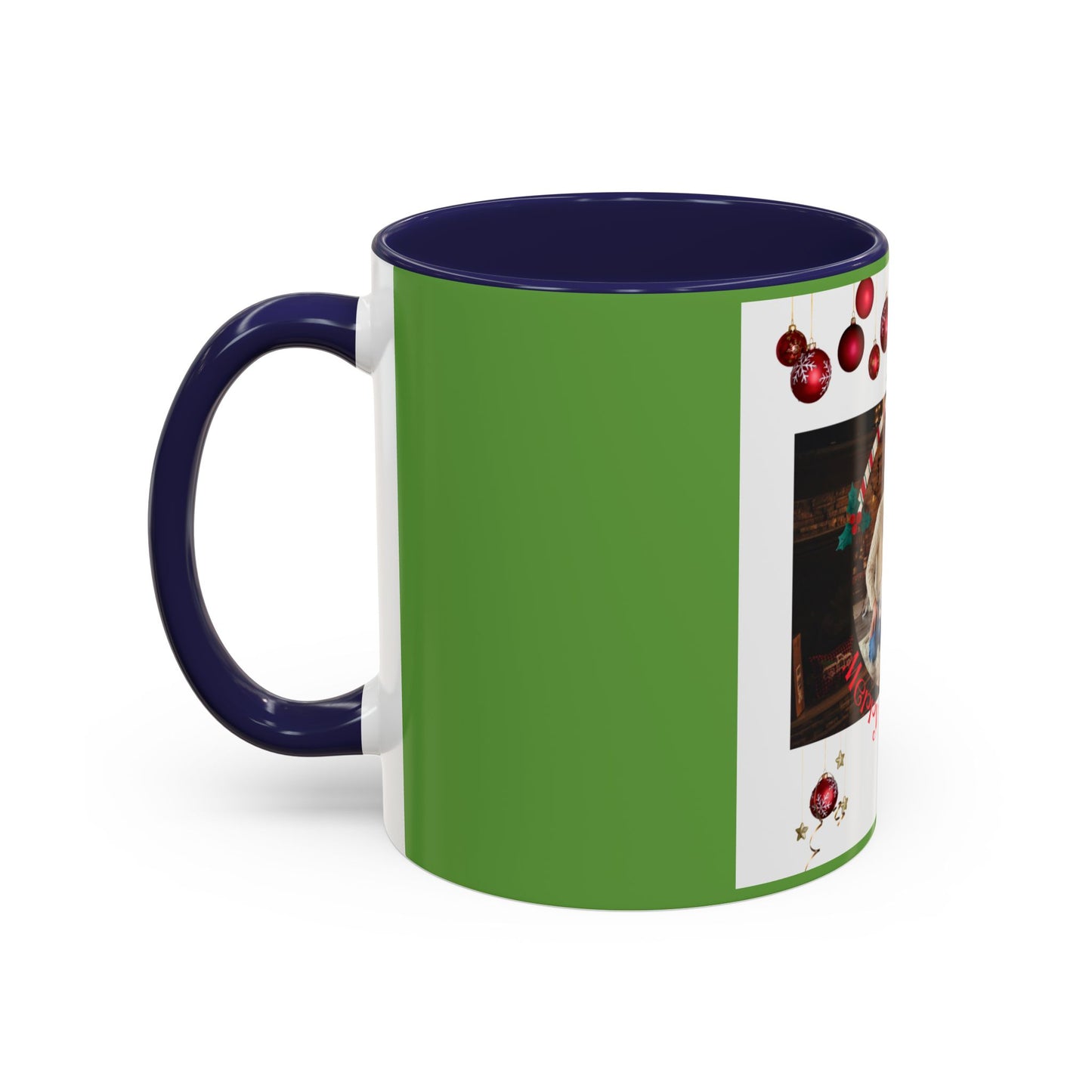 Family Photo Christmas Mug | Accent Coffee Mug 11oz or 15oz - The Businezz Angel