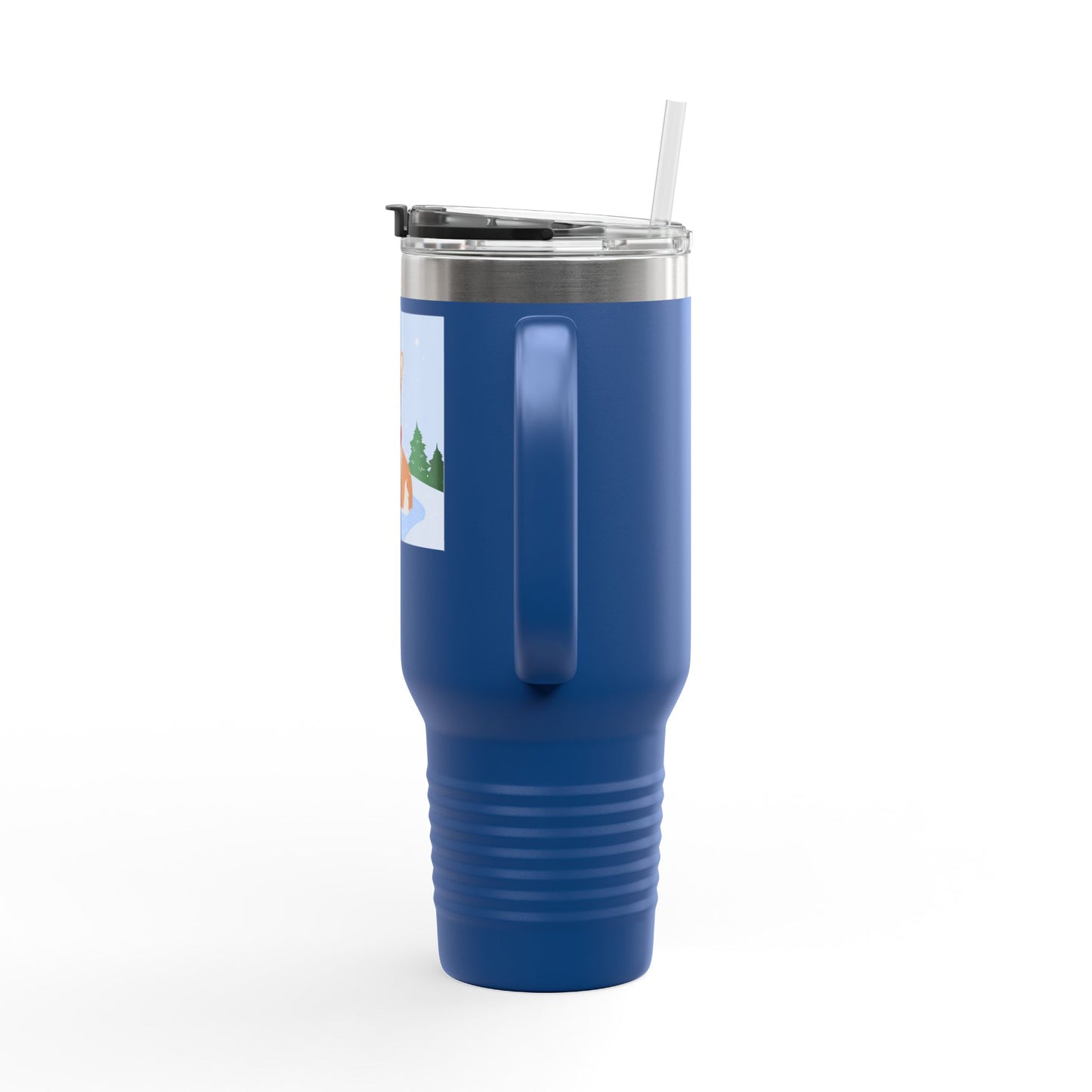 Corgi in Santa Hat Travel Mug | 40oz Insulated Tumbler - The Businezz Angel