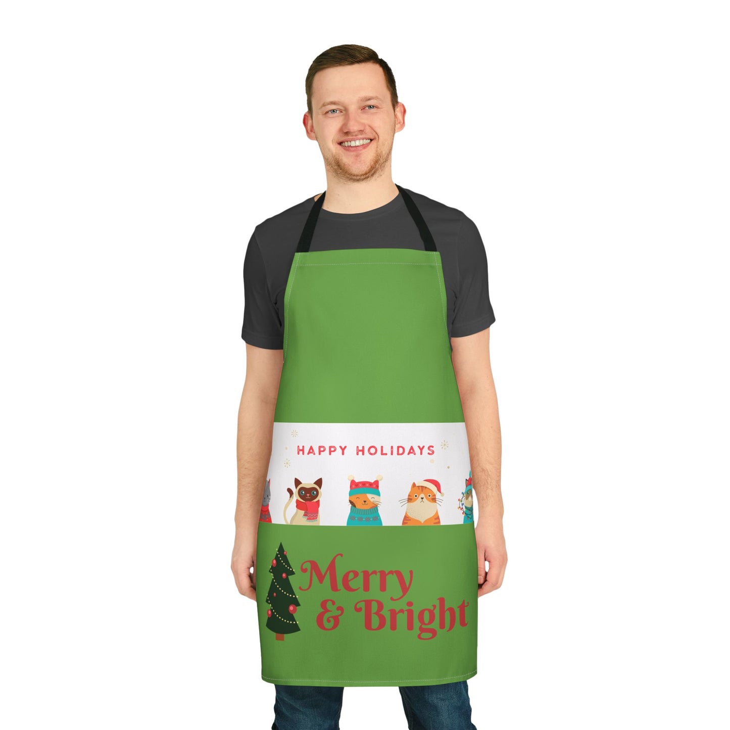 Apron, Cat and Dog Lover Holiday, Animal Kitchen Cooking Smock, Pet Owner Gift, Colorful Straps, Cute Chef Apron, Kitchen Accessory - The Businezz Angel
