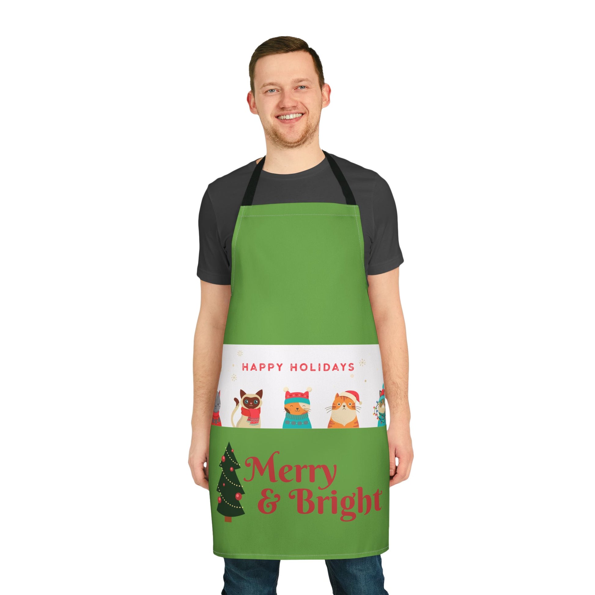 Apron, Cat and Dog Lover Holiday, Animal Kitchen Cooking Smock, Pet Owner Gift, Colorful Straps, Cute Chef Apron, Kitchen Accessory - The Businezz Angel