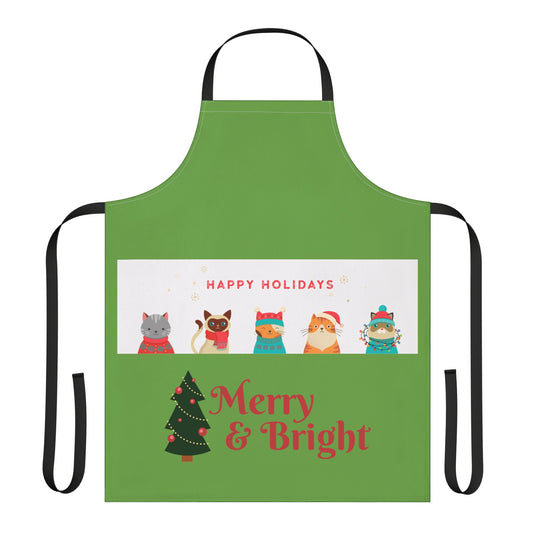 Apron, Cat and Dog Lover Holiday, Animal Kitchen Cooking Smock, Pet Owner Gift, Colorful Straps, Cute Chef Apron, Kitchen Accessory - The Businezz Angel