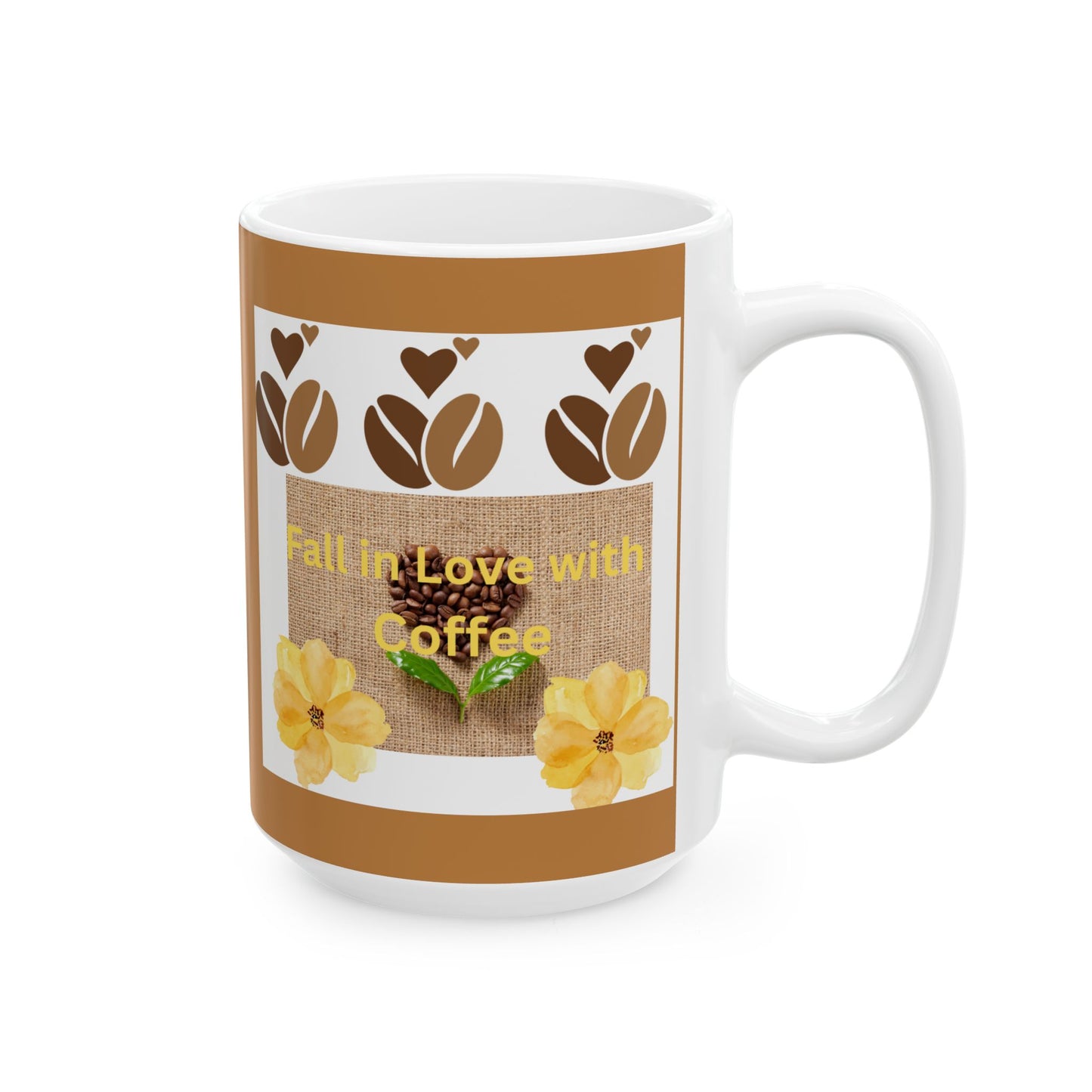 Autumn Floral Ceramic Mug | Fall Coffee Cup, Gift for Tea Lovers, Cozy Home Decor, Harvest Celebration Drinkware, Seasonal Mug - The Businezz Angel