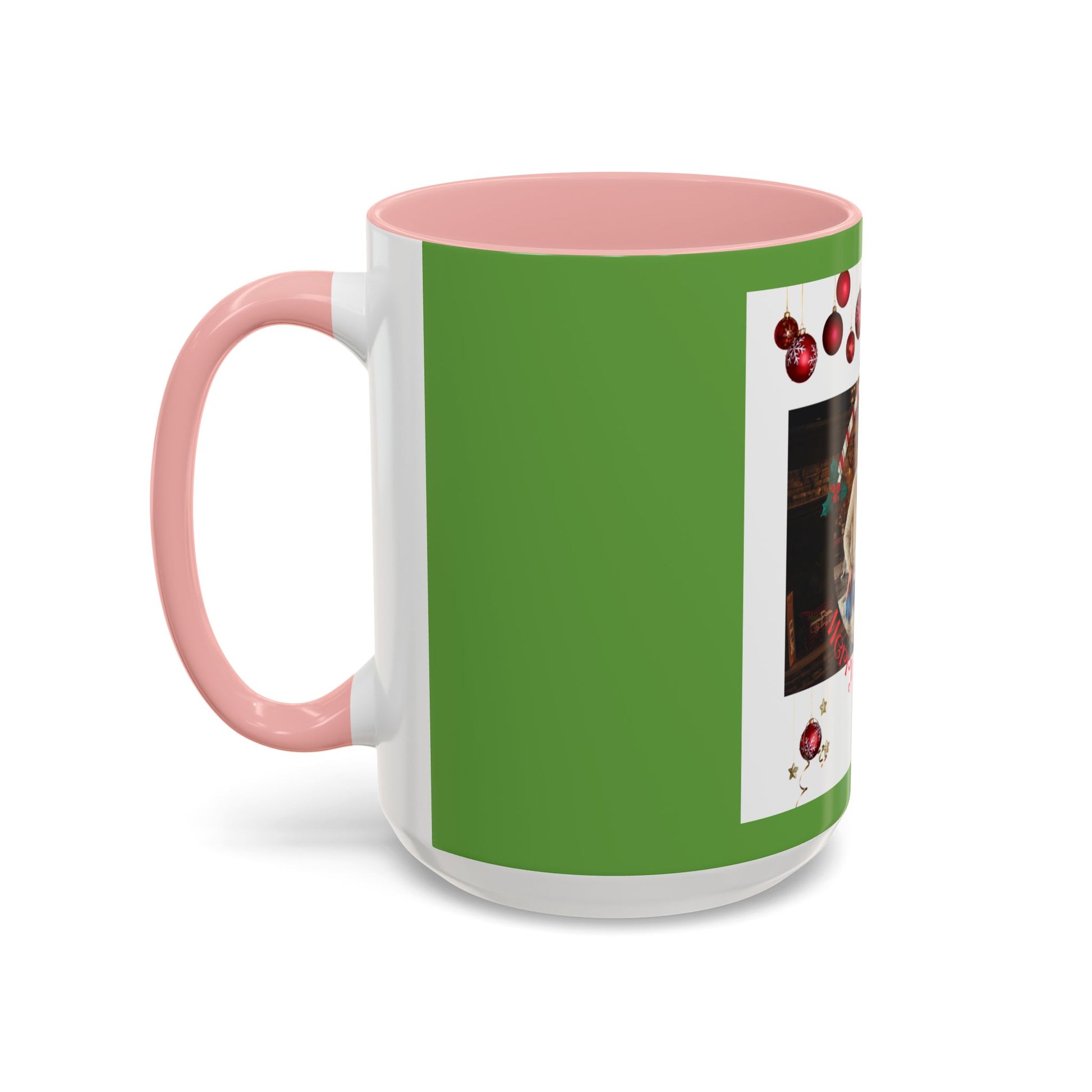 Family Photo Christmas Mug | Accent Coffee Mug 11oz or 15oz - The Businezz Angel