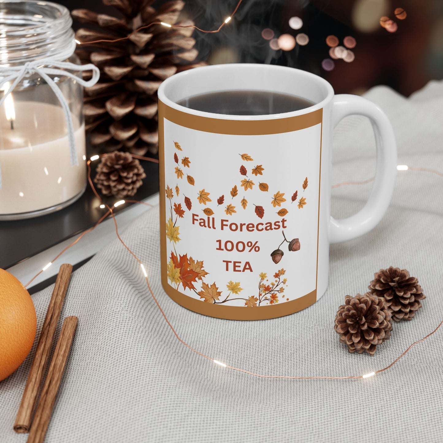 Copy of Autumn Leaves Ceramic Mug - Fall Decor, Cozy Coffee Cup, Seasonal Drinkware, Thanksgiving Gift, Nature Lover's Mug - The Businezz Angel