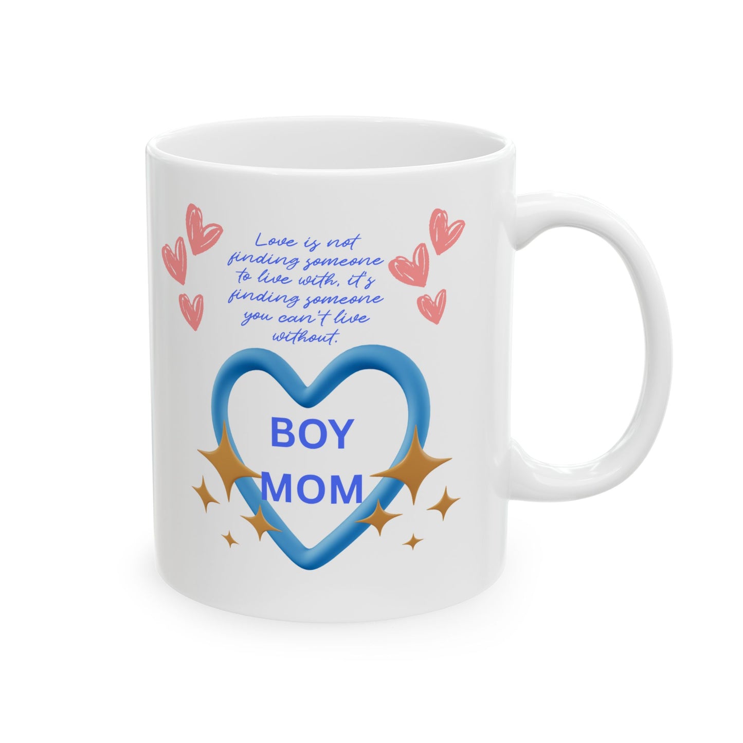 Whimsical Hearts Ceramic Mug - Perfect Gift for Coffee Lovers, Valentine's Day, Birthday, Home Decor, Cute Kitchen Essentials - The Businezz Angel