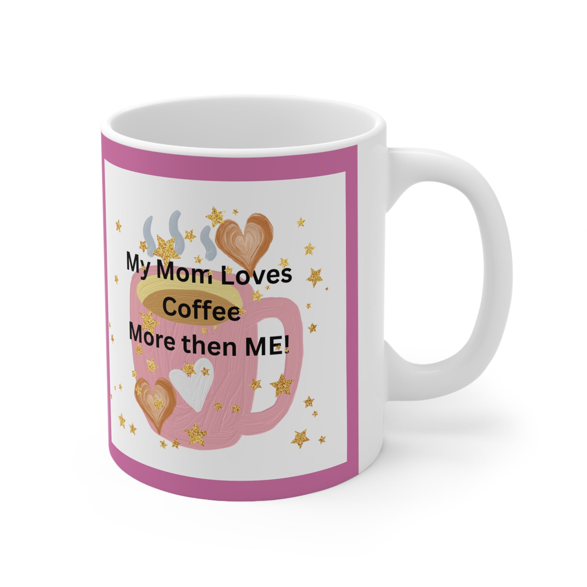 Cute Mom Coffee Cups, Gifts for Mom, Heartwarming Mugs, Coffee Lovers Gift, Mother's Day Mug, Family Love Cup - The Businezz Angel