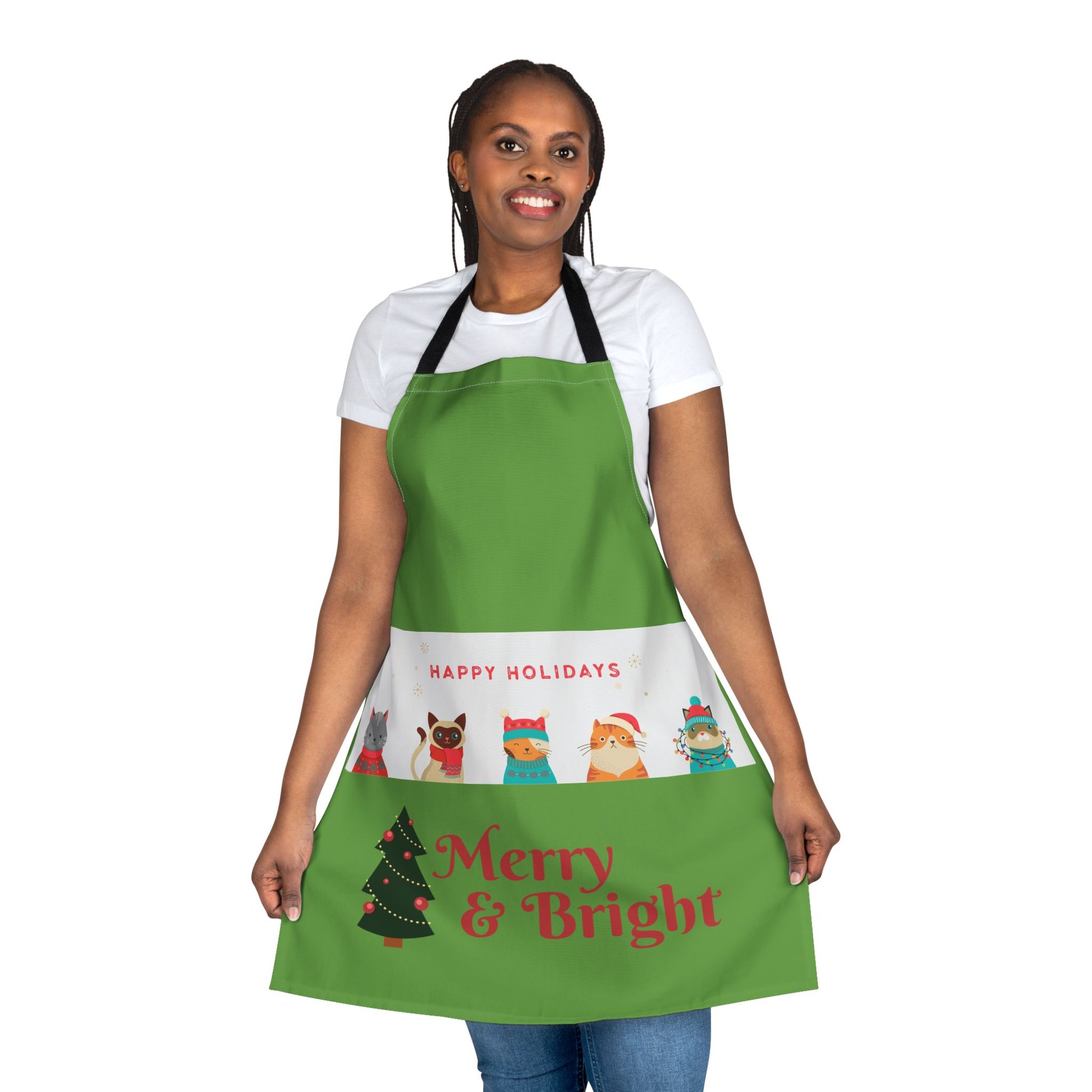 Apron, Cat and Dog Lover Holiday, Animal Kitchen Cooking Smock, Pet Owner Gift, Colorful Straps, Cute Chef Apron, Kitchen Accessory - The Businezz Angel