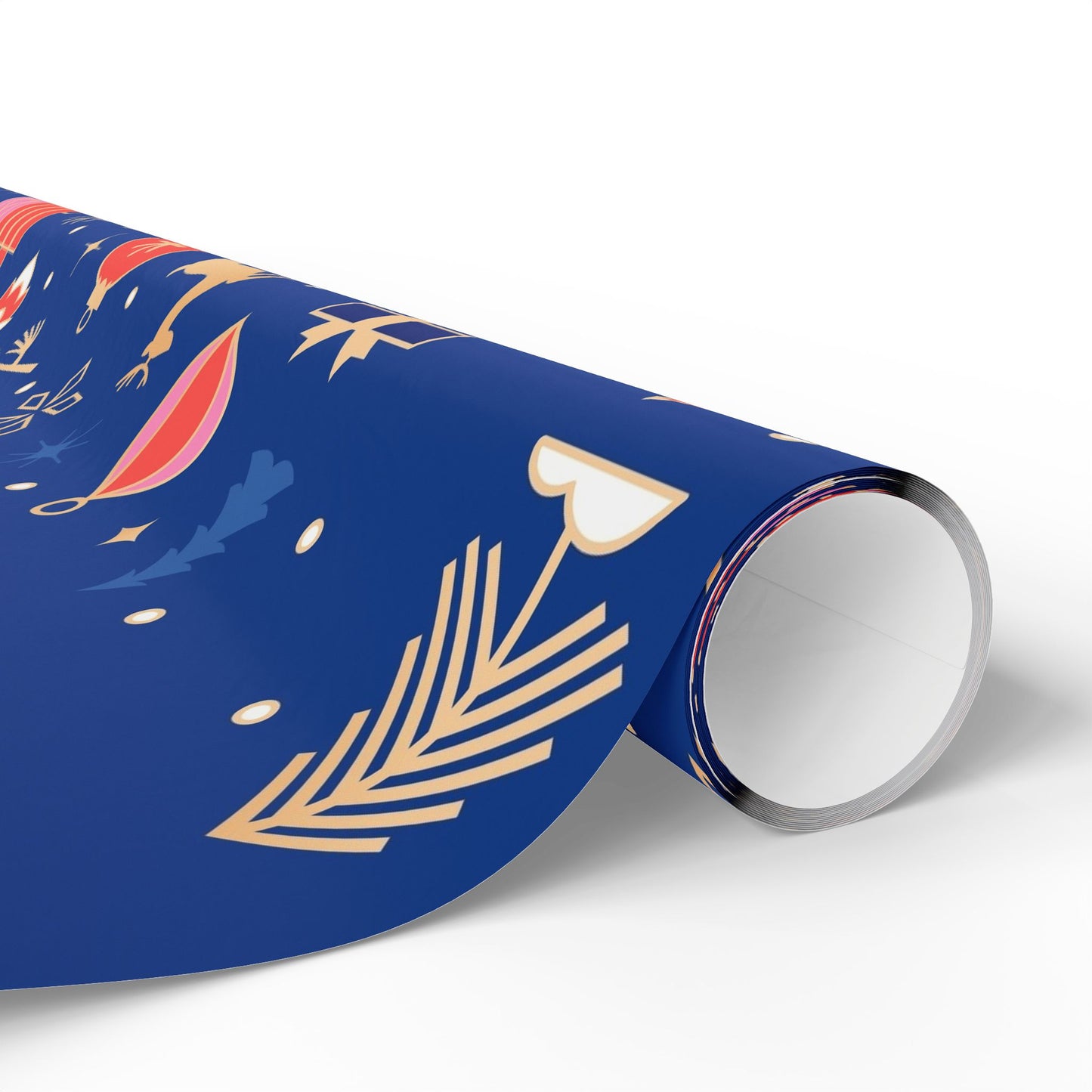 Merry Holiday Pattern Wrapping Paper | Reindeer, Gifts, Ornaments - The Businezz Angel