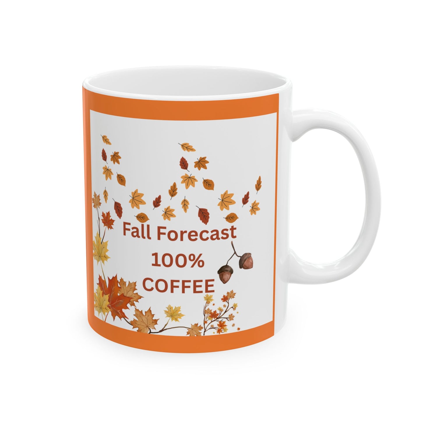 Autumn Leaves Ceramic Mug | Fall Coffee Cup, Seasonal Drinkware, Thanksgiving Gift, Cozy Home Decor, Harvest Mug - The Businezz Angel
