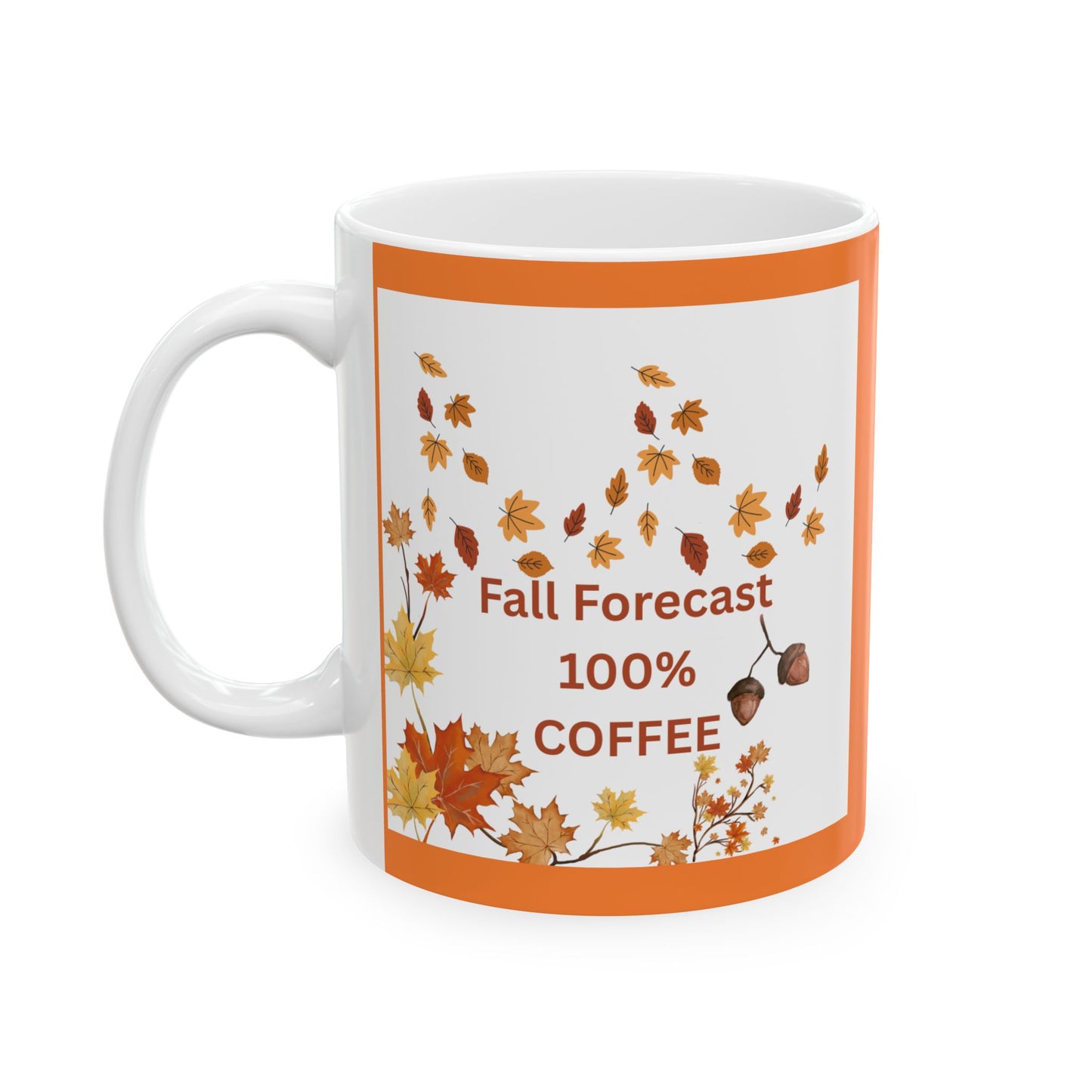 Autumn Leaves Ceramic Mug | Fall Coffee Cup, Seasonal Drinkware, Thanksgiving Gift, Cozy Home Decor, Harvest Mug - The Businezz Angel