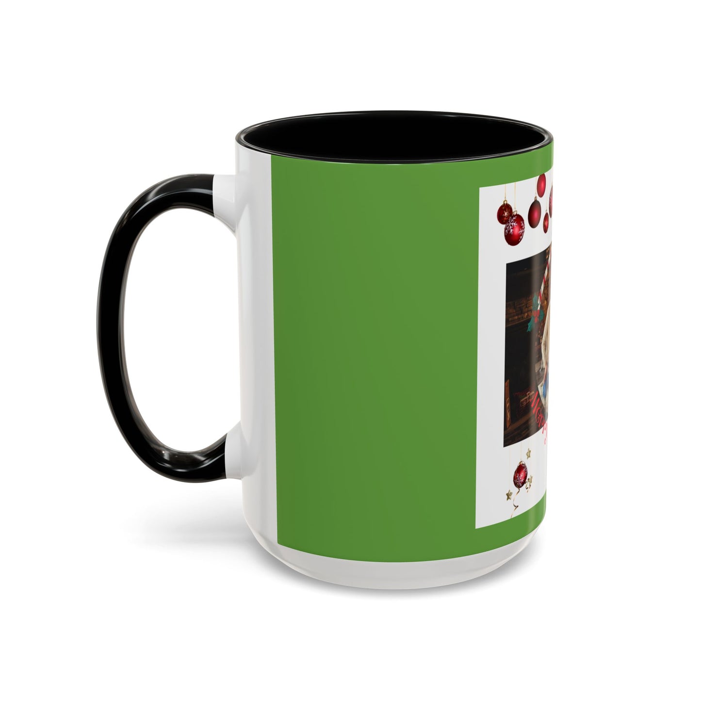 Family Photo Christmas Mug | Accent Coffee Mug 11oz or 15oz - The Businezz Angel
