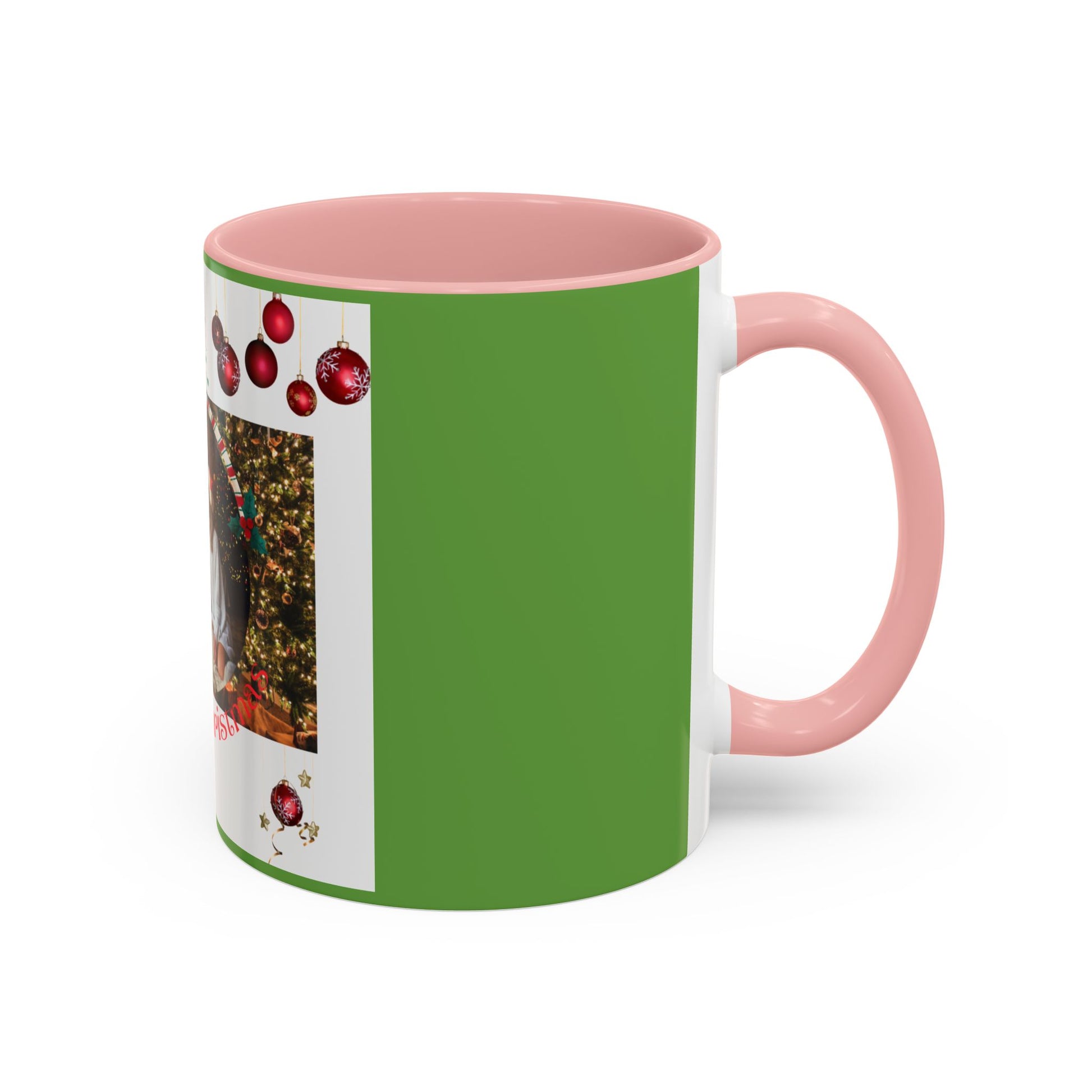 Family Photo Christmas Mug | Accent Coffee Mug 11oz or 15oz - The Businezz Angel