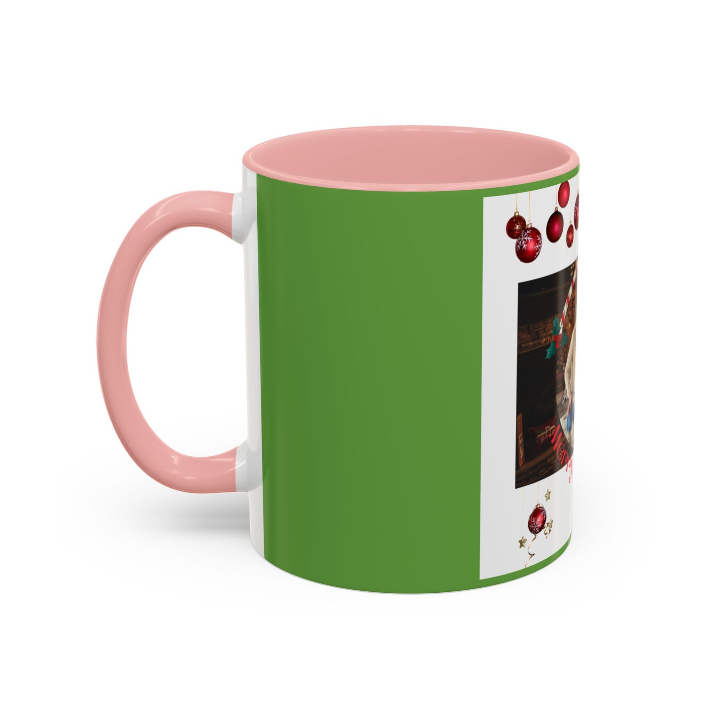 Family Photo Christmas Mug | Accent Coffee Mug 11oz or 15oz - The Businezz Angel