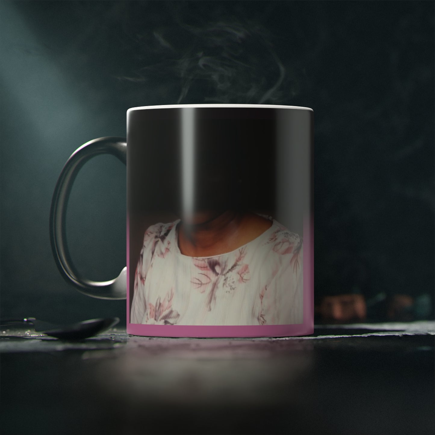 Photo Magic Mug - Heat Sensitive Cup with Pictures of Loved Ones, Personalized Gift Idea, Custom Color Changing Coffee Mug, Heat Activation - The Businezz Angel