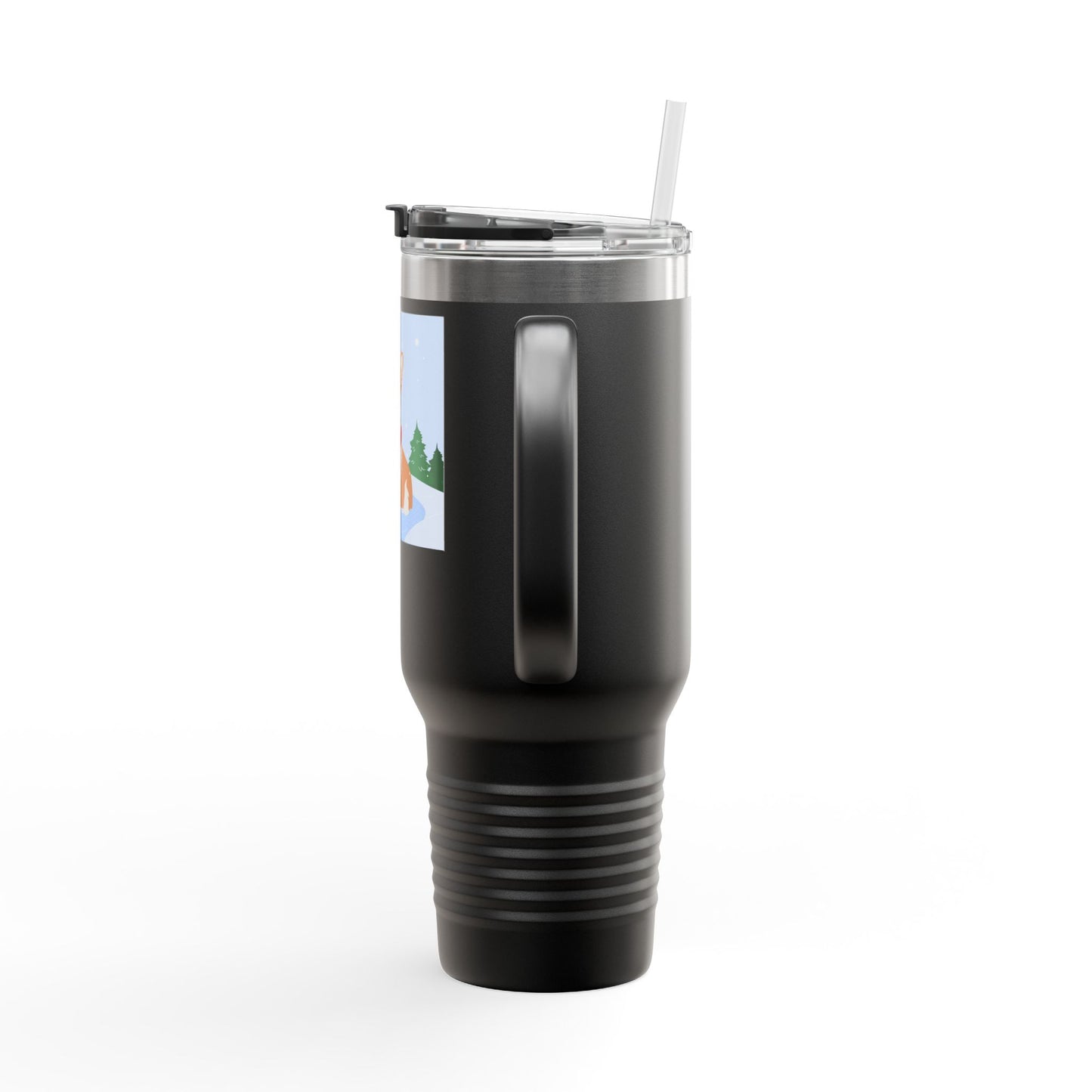 Corgi in Santa Hat Travel Mug | 40oz Insulated Tumbler - The Businezz Angel