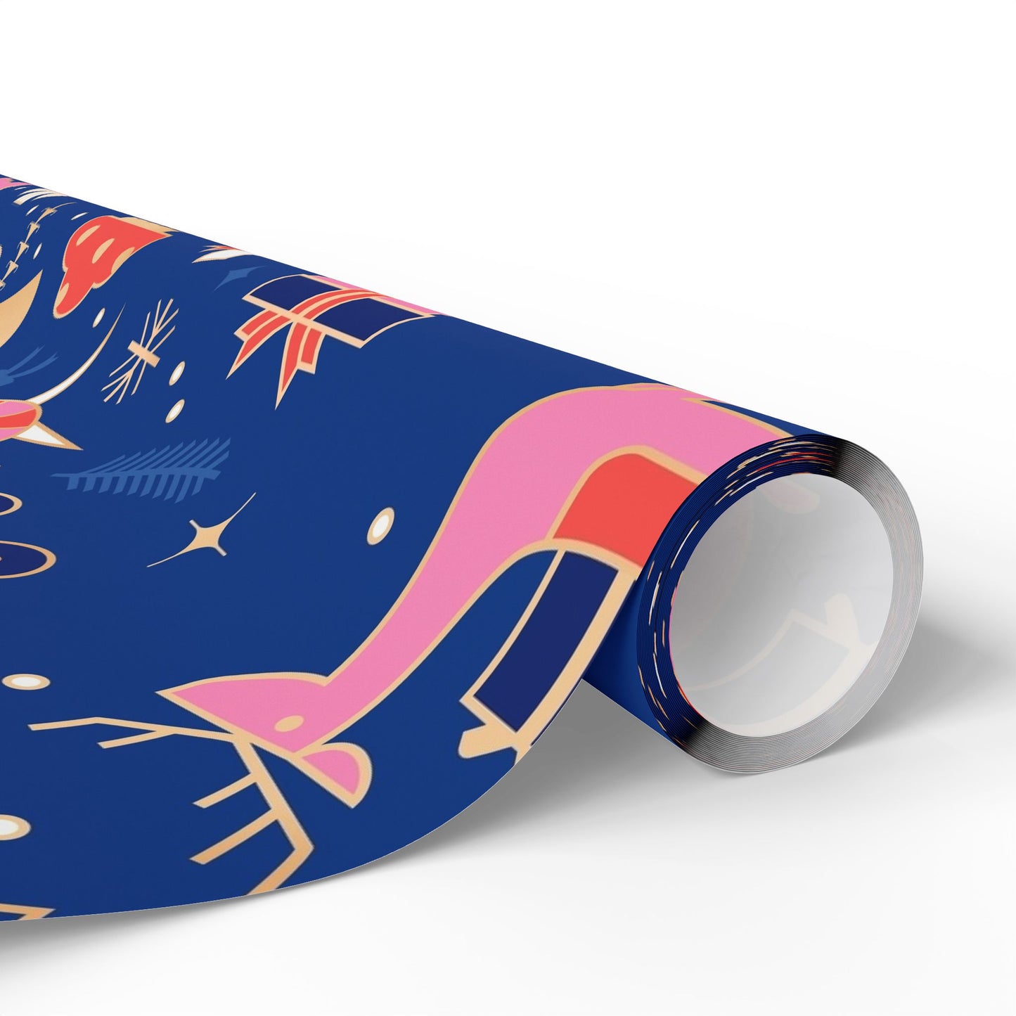 Merry Holiday Pattern Wrapping Paper | Reindeer, Gifts, Ornaments - The Businezz Angel