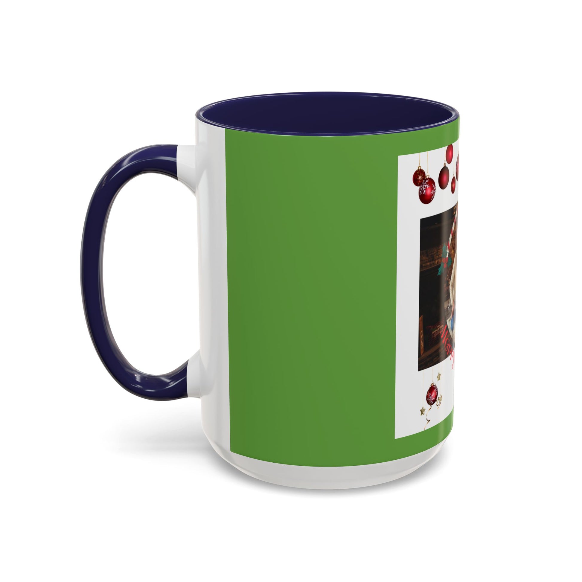 Family Photo Christmas Mug | Accent Coffee Mug 11oz or 15oz - The Businezz Angel