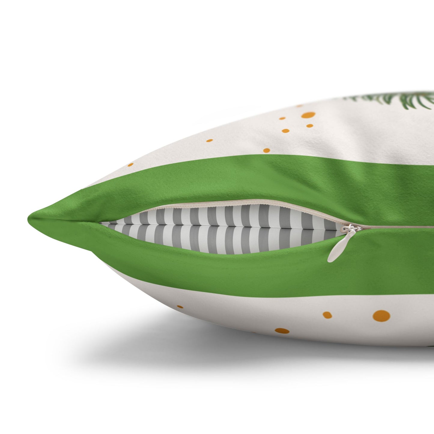 Merry Christmas Wreath Pillowcase Faux Suede Square Pillowcase | Holiday Throw Pillow - The Businezz Angel