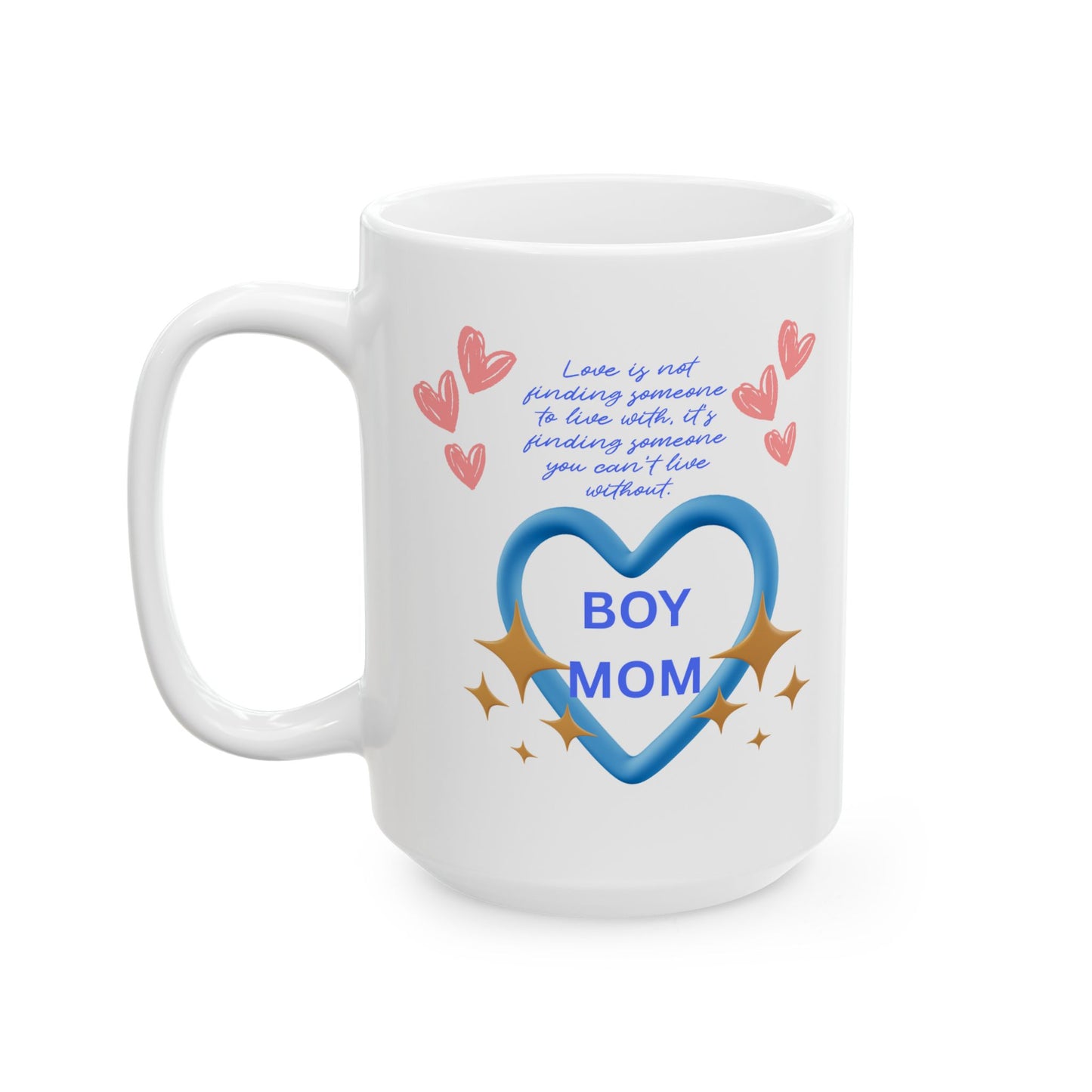 Whimsical Hearts Ceramic Mug - Perfect Gift for Coffee Lovers, Valentine's Day, Birthday, Home Decor, Cute Kitchen Essentials - The Businezz Angel