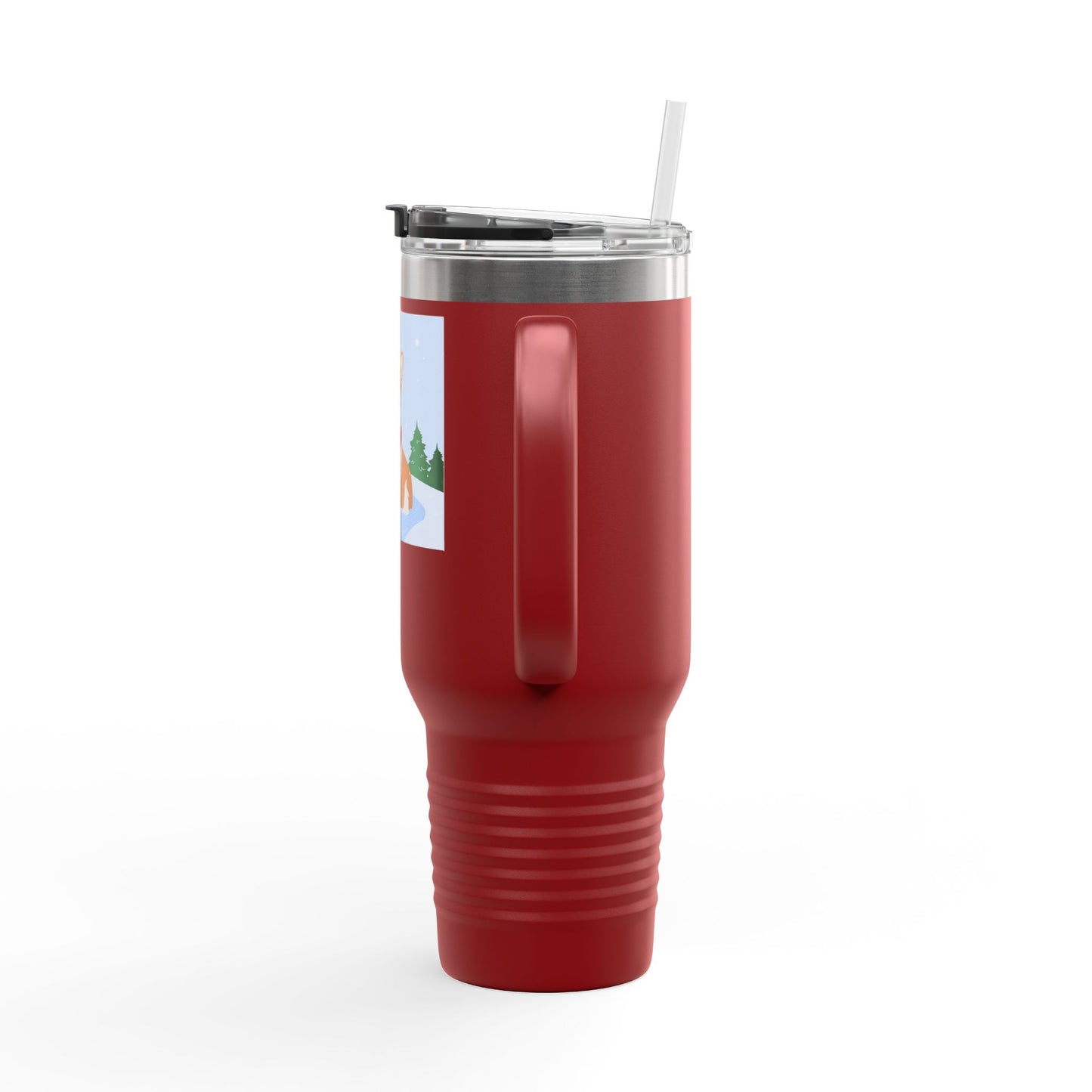 Corgi in Santa Hat Travel Mug | 40oz Insulated Tumbler - The Businezz Angel