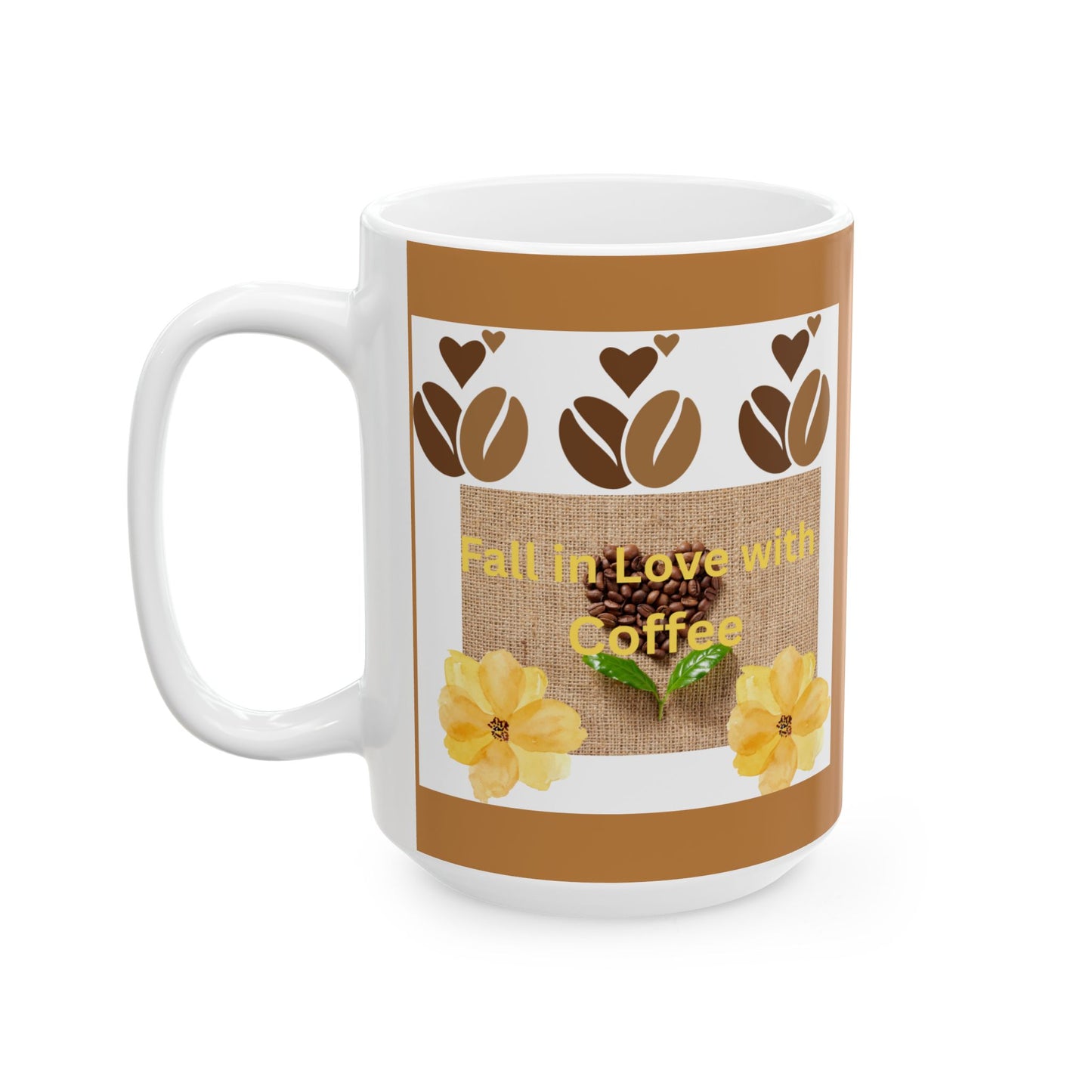 Autumn Floral Ceramic Mug | Fall Coffee Cup, Gift for Tea Lovers, Cozy Home Decor, Harvest Celebration Drinkware, Seasonal Mug - The Businezz Angel