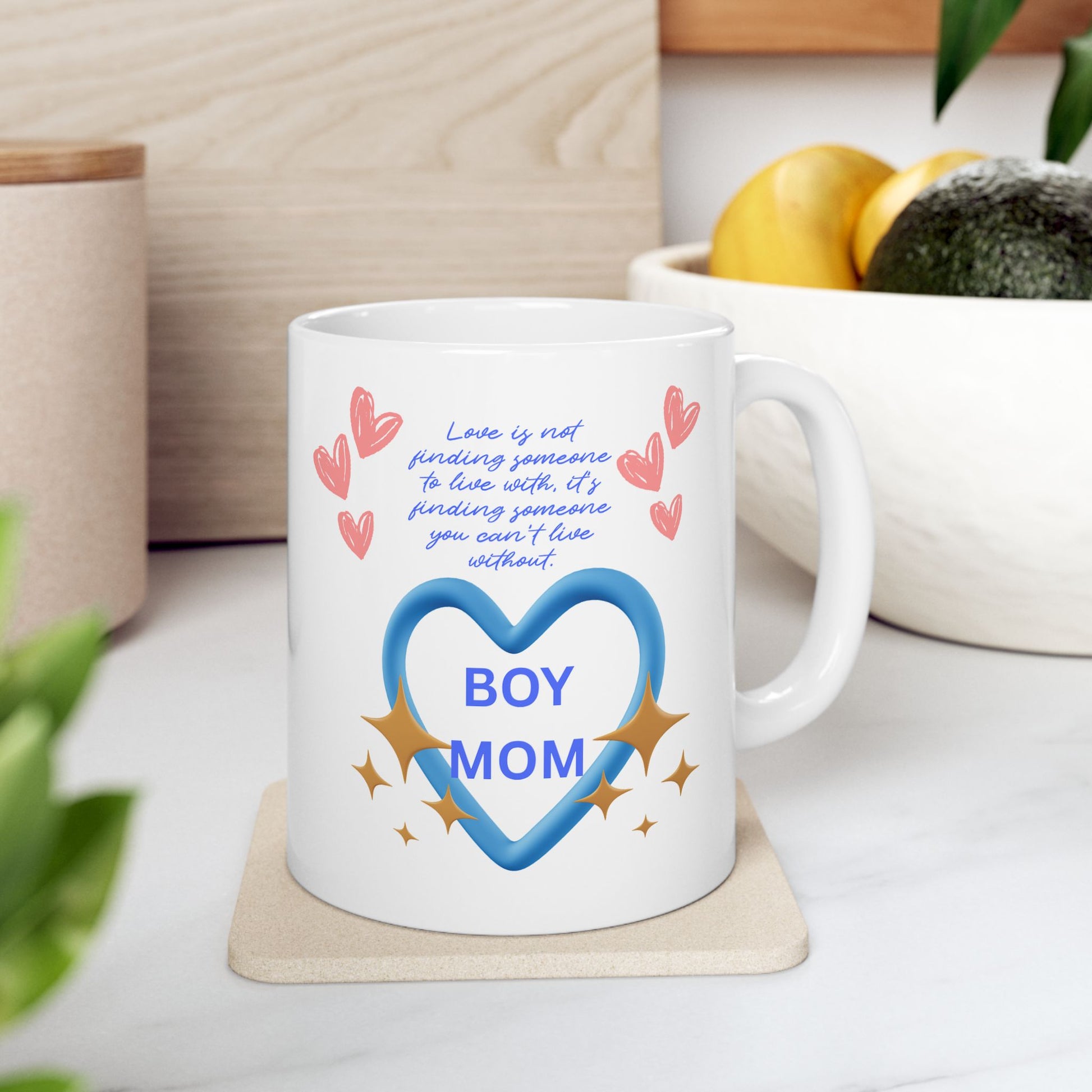 Whimsical Hearts Ceramic Mug - Perfect Gift for Coffee Lovers, Valentine's Day, Birthday, Home Decor, Cute Kitchen Essentials - The Businezz Angel