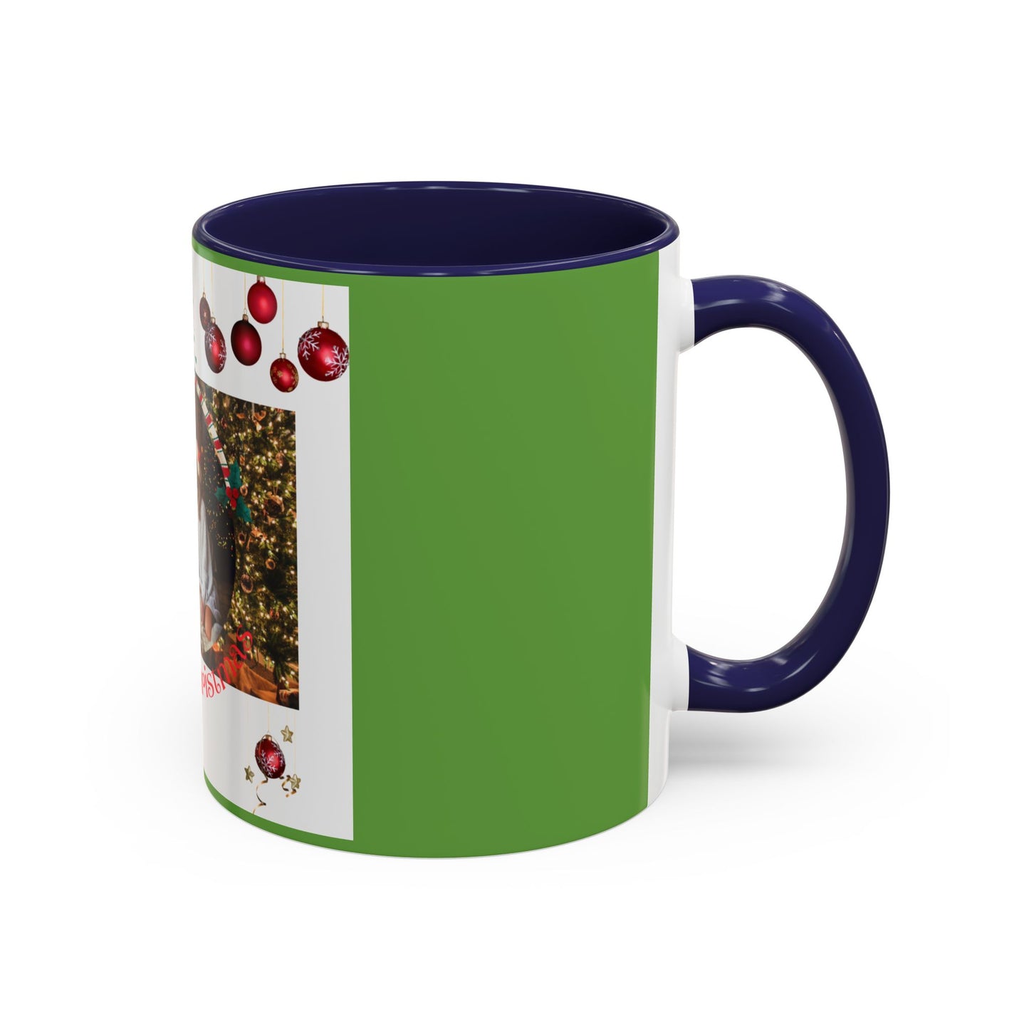 Family Photo Christmas Mug | Accent Coffee Mug 11oz or 15oz - The Businezz Angel