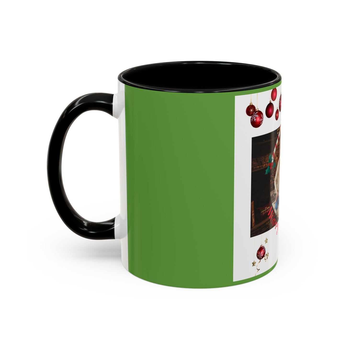 Family Photo Christmas Mug | Accent Coffee Mug 11oz or 15oz - The Businezz Angel