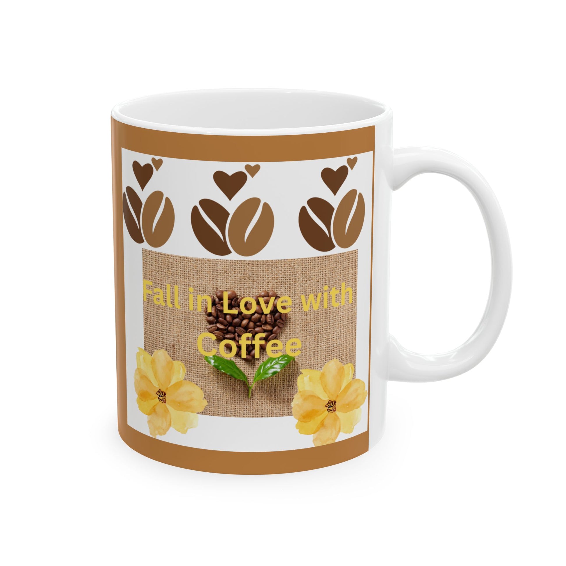 Autumn Floral Ceramic Mug | Fall Coffee Cup, Gift for Tea Lovers, Cozy Home Decor, Harvest Celebration Drinkware, Seasonal Mug - The Businezz Angel