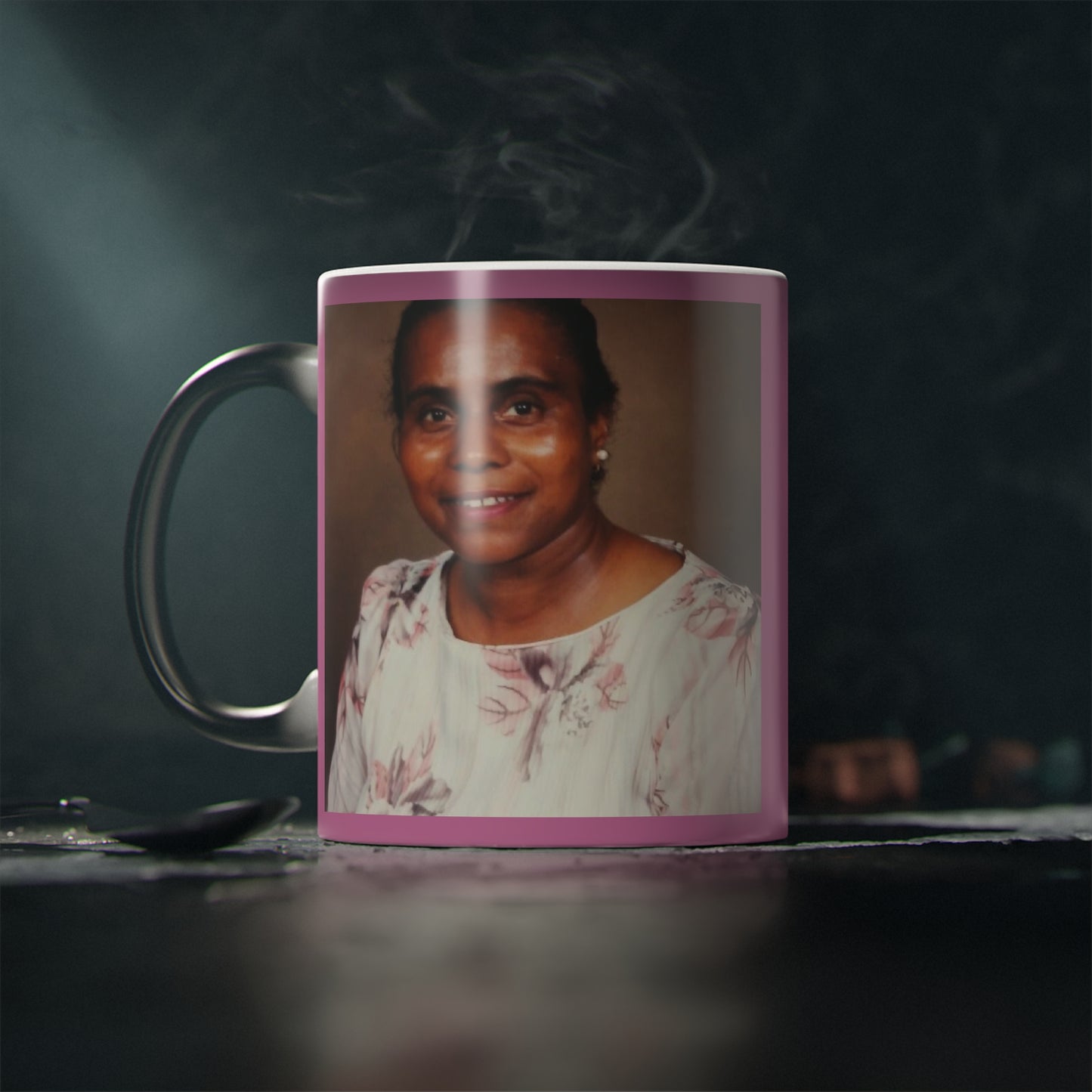 Photo Magic Mug - Heat Sensitive Cup with Pictures of Loved Ones, Personalized Gift Idea, Custom Color Changing Coffee Mug, Heat Activation - The Businezz Angel