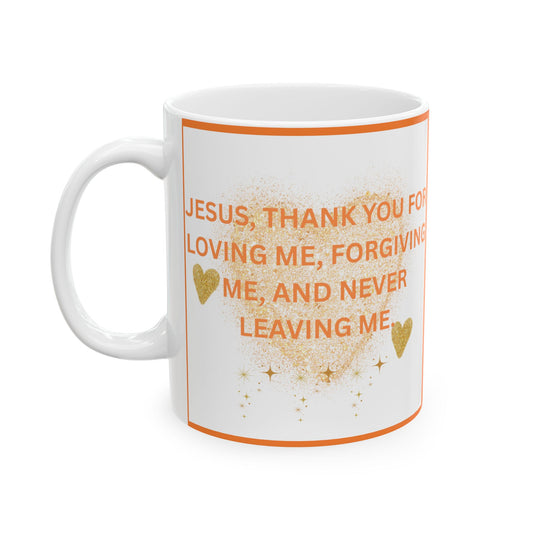 Inspirational Ceramic Mug, Faith Mug, Christian Gift, Thank You Mug, Spiritual Coffee Cup, Motivational Drinkware - The Businezz Angel