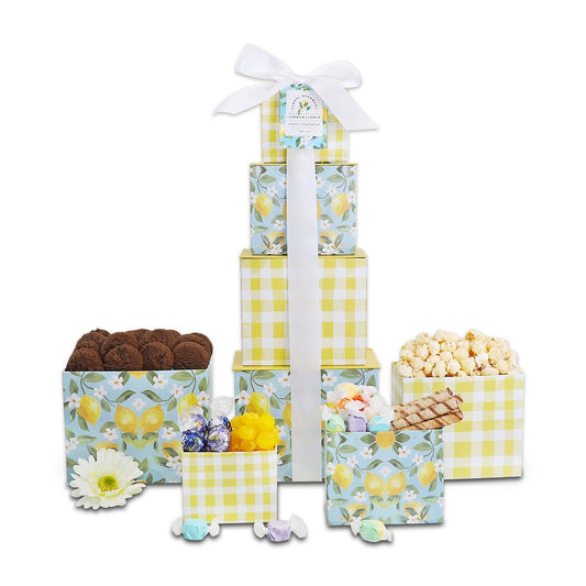 Sweet Sunshine Floral Gift Tower - The Businezz Angel