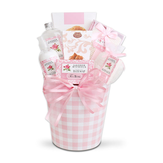 Rose Spa & French Truffles Gift Basket - The Businezz Angel