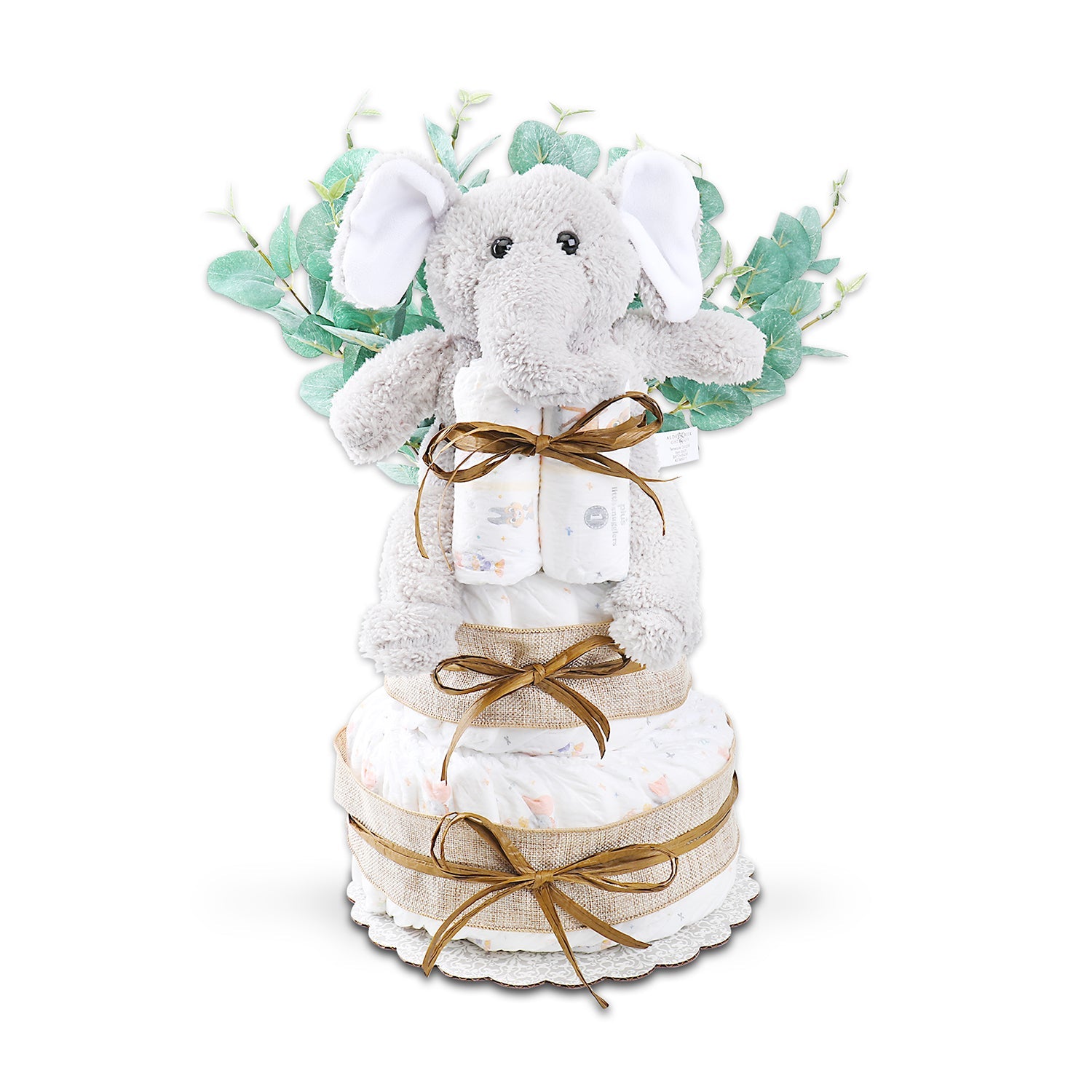 Wild About Baby Two - Tier Diaper Cake Gift - The Businezz Angel